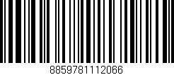 Código de barras (EAN, GTIN, SKU, ISBN): '8859781112066'