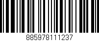 Código de barras (EAN, GTIN, SKU, ISBN): '885978111237'