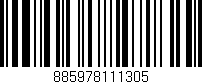 Código de barras (EAN, GTIN, SKU, ISBN): '885978111305'