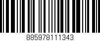 Código de barras (EAN, GTIN, SKU, ISBN): '885978111343'