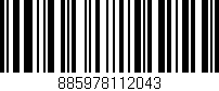 Código de barras (EAN, GTIN, SKU, ISBN): '885978112043'