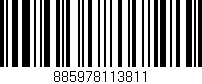 Código de barras (EAN, GTIN, SKU, ISBN): '885978113811'