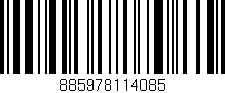Código de barras (EAN, GTIN, SKU, ISBN): '885978114085'