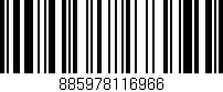 Código de barras (EAN, GTIN, SKU, ISBN): '885978116966'