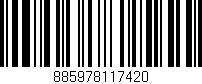 Código de barras (EAN, GTIN, SKU, ISBN): '885978117420'