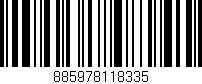 Código de barras (EAN, GTIN, SKU, ISBN): '885978118335'