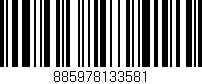 Código de barras (EAN, GTIN, SKU, ISBN): '885978133581'