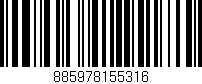 Código de barras (EAN, GTIN, SKU, ISBN): '885978155316'