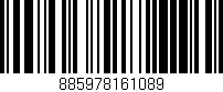 Código de barras (EAN, GTIN, SKU, ISBN): '885978161089'