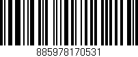 Código de barras (EAN, GTIN, SKU, ISBN): '885978170531'