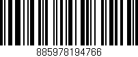 Código de barras (EAN, GTIN, SKU, ISBN): '885978194766'