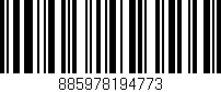 Código de barras (EAN, GTIN, SKU, ISBN): '885978194773'