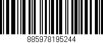 Código de barras (EAN, GTIN, SKU, ISBN): '885978195244'