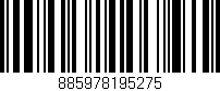 Código de barras (EAN, GTIN, SKU, ISBN): '885978195275'