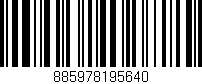 Código de barras (EAN, GTIN, SKU, ISBN): '885978195640'