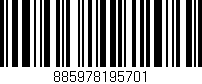 Código de barras (EAN, GTIN, SKU, ISBN): '885978195701'