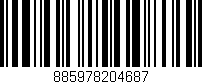 Código de barras (EAN, GTIN, SKU, ISBN): '885978204687'