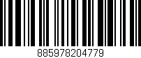 Código de barras (EAN, GTIN, SKU, ISBN): '885978204779'