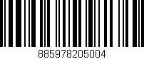 Código de barras (EAN, GTIN, SKU, ISBN): '885978205004'