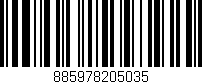 Código de barras (EAN, GTIN, SKU, ISBN): '885978205035'