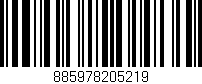 Código de barras (EAN, GTIN, SKU, ISBN): '885978205219'