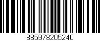 Código de barras (EAN, GTIN, SKU, ISBN): '885978205240'