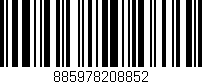 Código de barras (EAN, GTIN, SKU, ISBN): '885978208852'
