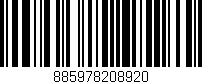 Código de barras (EAN, GTIN, SKU, ISBN): '885978208920'