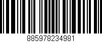 Código de barras (EAN, GTIN, SKU, ISBN): '885978234981'