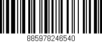 Código de barras (EAN, GTIN, SKU, ISBN): '885978246540'