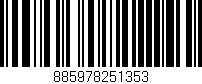 Código de barras (EAN, GTIN, SKU, ISBN): '885978251353'