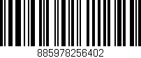 Código de barras (EAN, GTIN, SKU, ISBN): '885978256402'