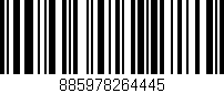 Código de barras (EAN, GTIN, SKU, ISBN): '885978264445'