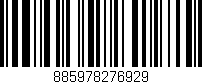 Código de barras (EAN, GTIN, SKU, ISBN): '885978276929'