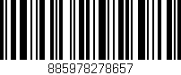 Código de barras (EAN, GTIN, SKU, ISBN): '885978278657'