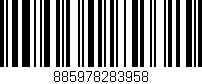 Código de barras (EAN, GTIN, SKU, ISBN): '885978283958'
