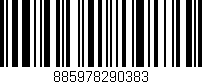 Código de barras (EAN, GTIN, SKU, ISBN): '885978290383'