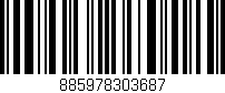 Código de barras (EAN, GTIN, SKU, ISBN): '885978303687'