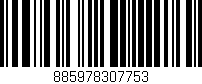 Código de barras (EAN, GTIN, SKU, ISBN): '885978307753'