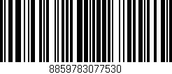 Código de barras (EAN, GTIN, SKU, ISBN): '8859783077530'