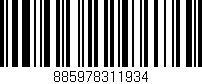 Código de barras (EAN, GTIN, SKU, ISBN): '885978311934'