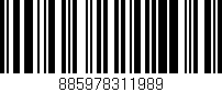Código de barras (EAN, GTIN, SKU, ISBN): '885978311989'