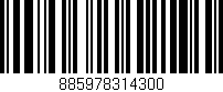 Código de barras (EAN, GTIN, SKU, ISBN): '885978314300'
