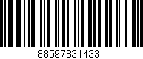 Código de barras (EAN, GTIN, SKU, ISBN): '885978314331'