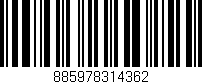 Código de barras (EAN, GTIN, SKU, ISBN): '885978314362'