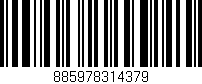 Código de barras (EAN, GTIN, SKU, ISBN): '885978314379'