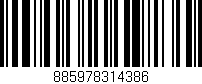 Código de barras (EAN, GTIN, SKU, ISBN): '885978314386'