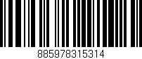 Código de barras (EAN, GTIN, SKU, ISBN): '885978315314'