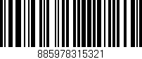 Código de barras (EAN, GTIN, SKU, ISBN): '885978315321'