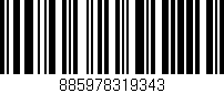 Código de barras (EAN, GTIN, SKU, ISBN): '885978319343'